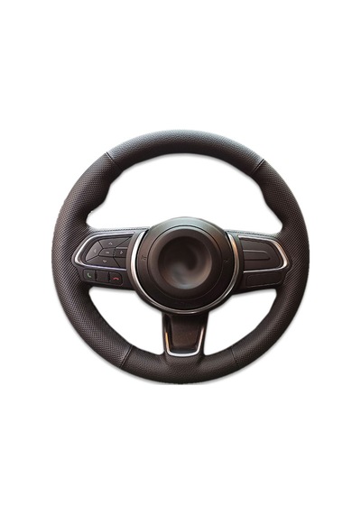 Fiat Egea 2021 yeni kasa uyumlu spor direksiyon kılıfı siyah dikiş