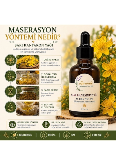 Lavande Lavanta Çiftliği Sarı Kantaron Yağı 50 ML