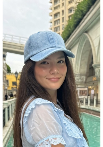 Mollycrush Lüks Klasik Kot Şapka Outdoor Kamp Seyahat Mavi Unisex Denim Kep Koyu Mavi