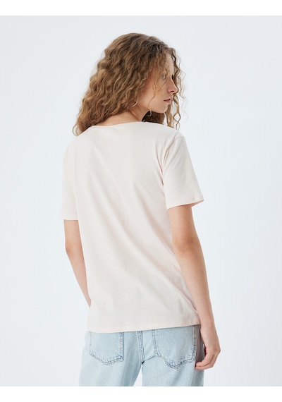 Koton Oversize Tişört Tavşan Baskılı Kısa Kollu Bisiklet Yaka Pembe 4sal11186ık Gül Koton Oversize Tişört Tavşan Baskılı Kısa Kollu Bisiklet Yaka Pembe 4sal11186ık Gül