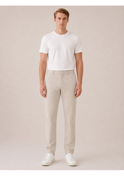 Bej Formunu Koruyan Regular Fit Pantolon 100730