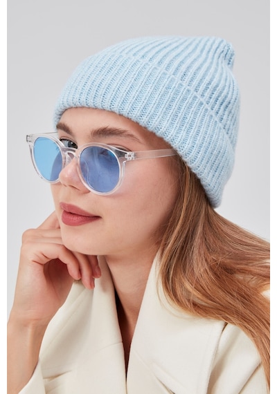 Derikem Basic Şık Standart Lüks Unisex Tiftik Bere Açık Mavi