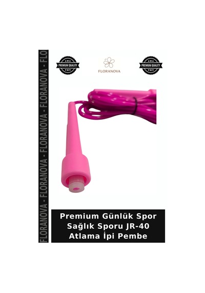 Premium Günlük Spor Sağlık Sporu Jr-40 Atlama İpi Pembe