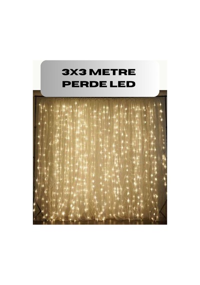 3x3 Perde Led Işık Şelale Model Özel Gün Dekoratif Aydınlatma Belirtilmemiş Belirtilmemiş