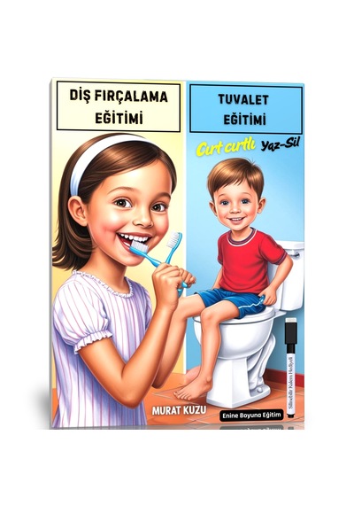 Çocuklara Tuvalet Eğitimi Ve Diş Fırçalama Eğitimi Yaz-sil Kitabı
