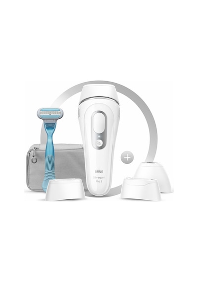 Braun Silk Expert Pro 3 PL3221 300.000 Atımlı 3 Başlıklı Yeni Nesil IPL + Seyahat Çantası