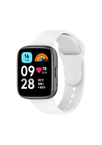 Xiaomi Redmi Watch 3 Active İle Uyumlu Klasik Zore Kordon Beyaz Çok Renkli