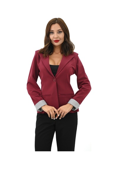 Kadın Tek Düğme Detaylı Blazer Ceket 5522 001