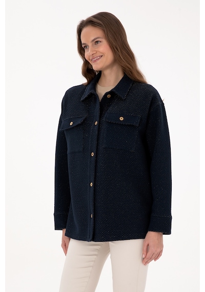 U.s. Polo Assn. Kadın Lacivert Gömlek Örme 50314224-vr033 Lacivert