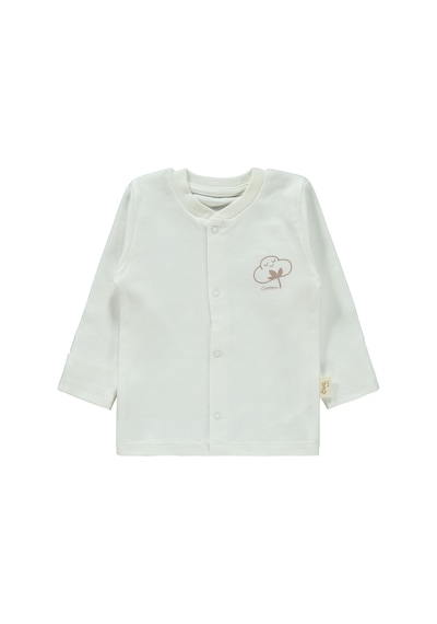 Civil Baby Bebek Organik Pijama Takımı 0-6 Ay Ekru 22330R024SS1-3 Ekru