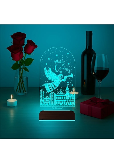 Luvivia Yılbaşı Hediyesi Yeni Yıl Kişiye Özel 3d Lamba - Masa Gece Lambası