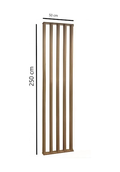 50cm X 250cm Masif Ahşap Çıtalı Paravan Oda Ayırıcı Seperatör Duvar Dekor 50cm X 250 Cm