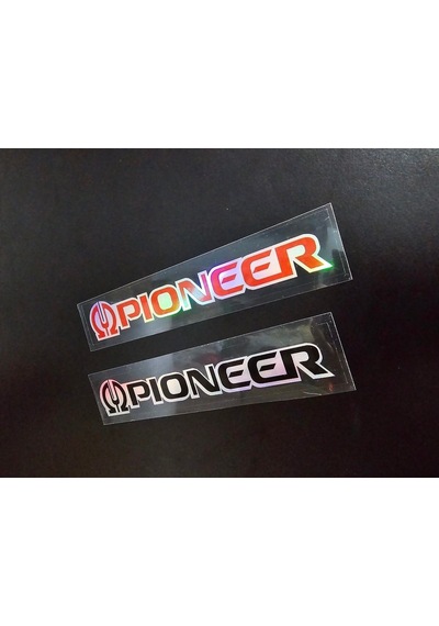 Pıoneer Hologramli Sticker - Oto Pıoneer Sticker -boyut 15x2,5 Cm 1 Adet