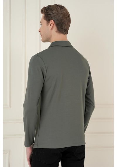 Efor Ts 893 Slim Fit Haki Spor T-shirt Haki