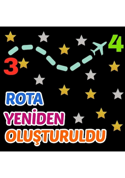 Rota Yeniden Oluştuldu 3-4 Okul Panosu Hazır Kesim Figür Seti Tüm Yaşlar