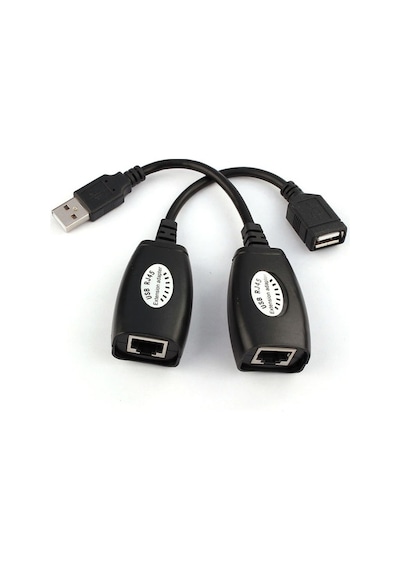 5058 Rj45 Usb Ek Uzatıcı Cat5e 6 Kablosu Ekleme Extender