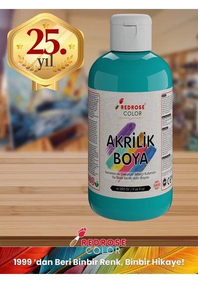 Red Rose Turkuaz Akrilik Boya 250 G