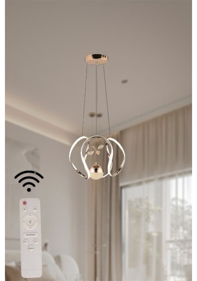 Ey Shop Gold Toplu Drone 3 Renk Kumandalı Led Avize Gold