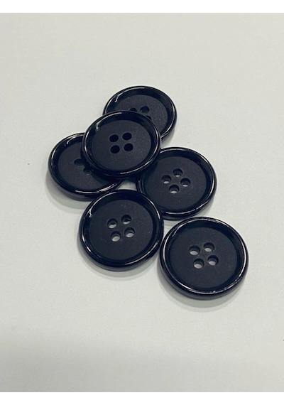 Trençkot Mont Düğmesi Italyan Düğme 20'lı Set Siyah 2,5 Cm M8926