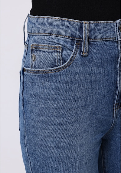 Colin's Colins Straight Fit Yüksek Bel Düz Paça Kadın Siyah Jean Pantolon Cl1076563 Q1.v1 Dn43726 Denim