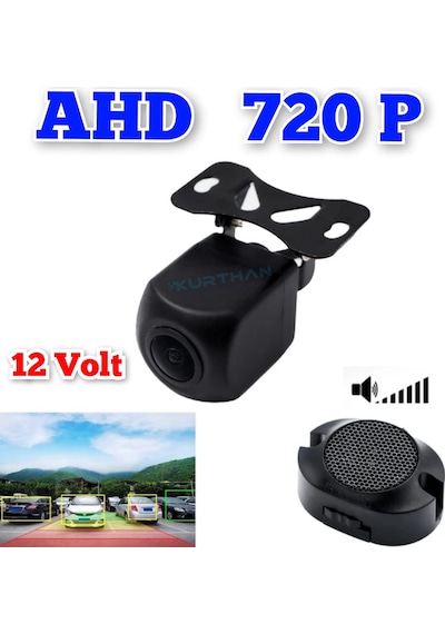 Buzzer Ahd 720p Adas Park Kamerası 170'' Lens 1 Mp Sesli İkaz 12v