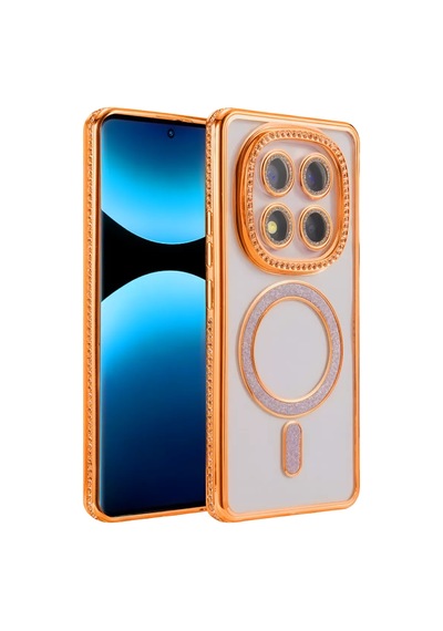 Newface Xiaomi Redmi Note 15 Pro 5g Joke Simli Magneticsafe Kılıf - Turuncu Diğer