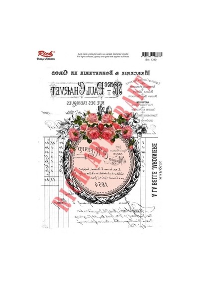 Mey İthalat Rich 1340 Vintage Kolay Transfer 23x33 Cm Diğer