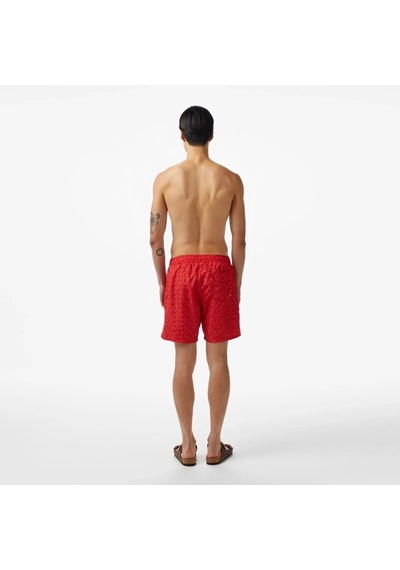 Guess Swımtrunk Medıum Guess Aop Erkek Kırmızı Mayo F4gt06wg2a2-p56n