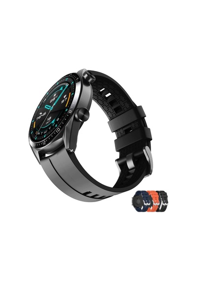 Huawei Watch 3 Pro Kordon Kayış 22Mm Klasik Silikon Strap K23