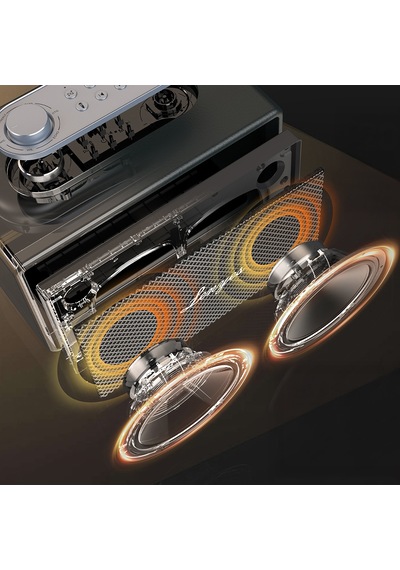 Lenyes S877 Serisi Rgb Işıklı Su Geçirmez Çift Mikrofonlu Tws Bluetooth Hoparlör Speaker V5.3 200w