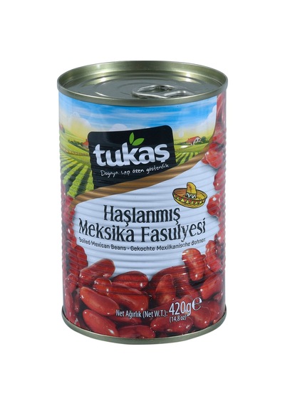 Tukaş Haşlanmış Meksika Fasulyesi 420 G - 7 Adet Tarı