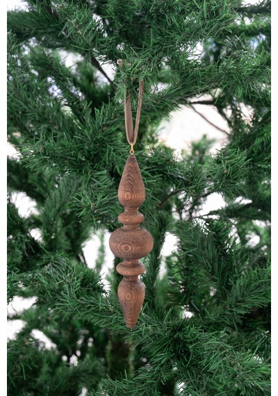 X Den.ınteriors Yılbaşı Vintage Ahşap Sarkıt Noel Ağaç Süsü Venge - 667570844
