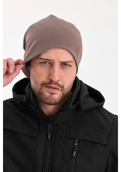 Erkek Termal %100 Pamuklu Soft 2 Stil 1 Arada Bere Premium Cuts Serisi - Standart / Kahverengi Kahverengi