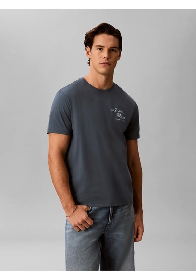 Calvin Klein Ss 30s Eu Ck Trvl Lı, Ceg Mavi Erkek T-shirt