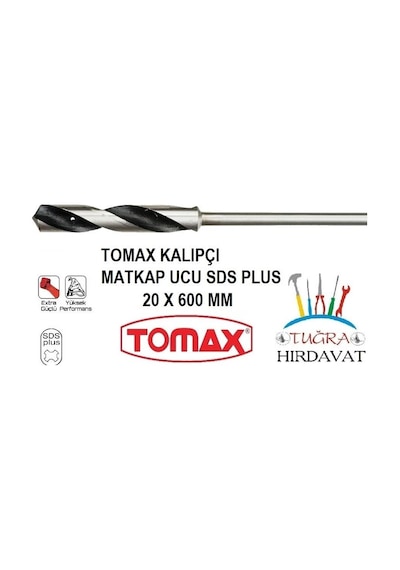 Tomax Sds Plus İnşaat Kalıpçı Matkap Ucu 20x600
