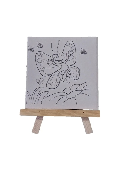 Bafix Mini Tuval Boyama Seti 6 Lı 15x15 Örnekli