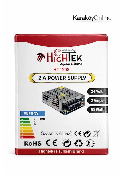 24v 2a Metal Kasa Adaptör Led Driver 50w Trafo Güç Kaynağı