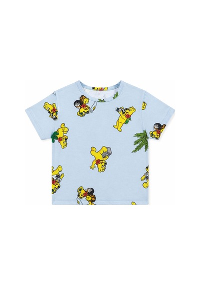 Harıbo Haribo Lisanslı Tatil Temalı Kısa Kollu Pijama Takımı Mavi