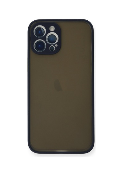 Apple iPhone Uyumlu  12 Pro Kılıf Montreal Silikon Kapak -  Lacivert
