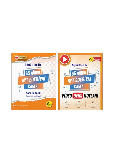 65 Günde Ayt Edebiyat Kamp Kitabı Ve Ayt Edebiyat Video Notları