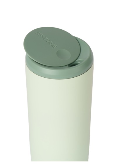 Açık Yeşil Mat Dokulu Paslanmaz Çelik Termos 450 Ml Kapaklı No:140