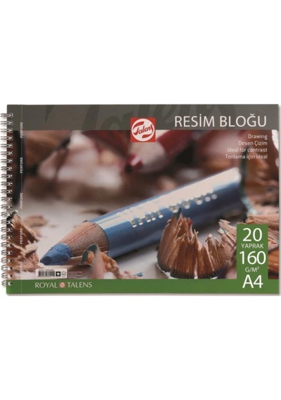 A4 160 Gram 20 Yaprak Spiralli Çizim Blok Çizim Defteri