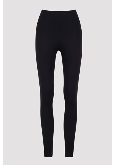 Tayt Sıyah Tayt Dalgıç Kumaş Geniş Kemer Sade S-m-l-xl-xxl Siyah
