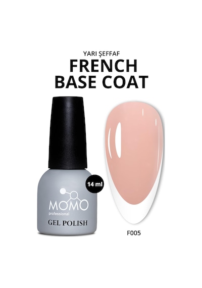 Momo Professional Kalıcı Oje French Base F005 Pudra Pembe 14 ML