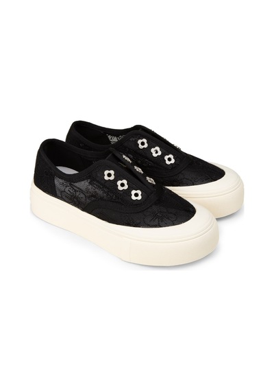 Deery Kadın Dantel Detaylı Siyah Sneaker Ayakkabı - K0523zsyhc01 Siyah
