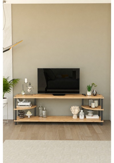 Neoline 150 Cm Tv Ünitesi Modern Tv Sehpası - Meşe Meşe