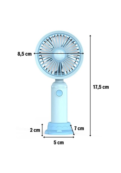 3 Kademeli Masaüstü Fan Telefon Tutuculu Özellikli Standlı Elde Taşınabilir Mini Fan Ekl29 5332
