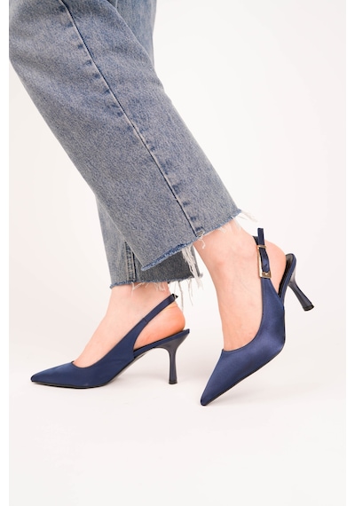 Esatsani Lacivert Saten Sivri Burun 9 Cm Topuklu Ponci Stiletto Kadın Ayakkabı Lacivert Saten Esatsani Lacivert Saten Sivri Burun 9 Cm Topuklu Ponci Stiletto Kadın Ayakkabı Lacivert Saten