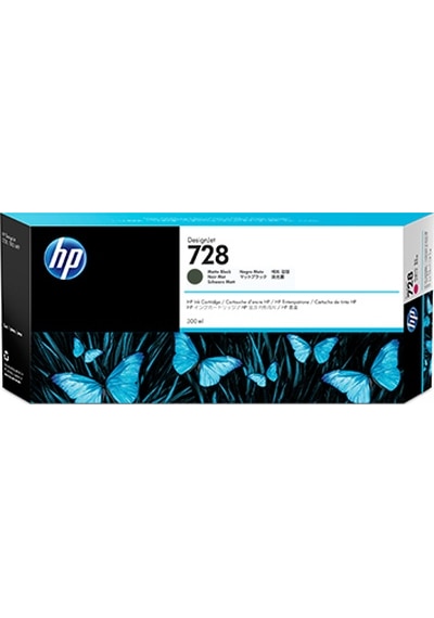 Hp 728 Matte Black Mat Siyah 300Ml Plotter Kartuşu F9J68A