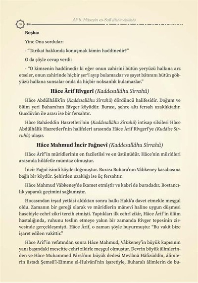 Reşehat Tercümesi Allah Dostlarından Mankıbeler / Mevlana Al...